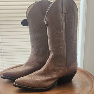 Justin Boots Tan Western Cowboy Boots
